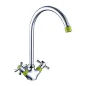 Смеситель DECOROOM DR51028 зеленый/хром