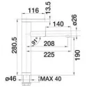 Смеситель BLANCO linee-s (517593)