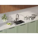 Кухонная мойка OMOIKIRI Kata 56-U/I Side-BL (4997583)