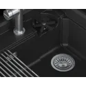 Кухонная мойка GRANULA 7308R черный