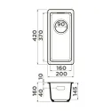 Кухонная мойка OMOIKIRI Kata 20-U-ES (4997498)