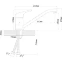 Смеситель BAMBOO НОТА BM черный (315.01L.1123.407)