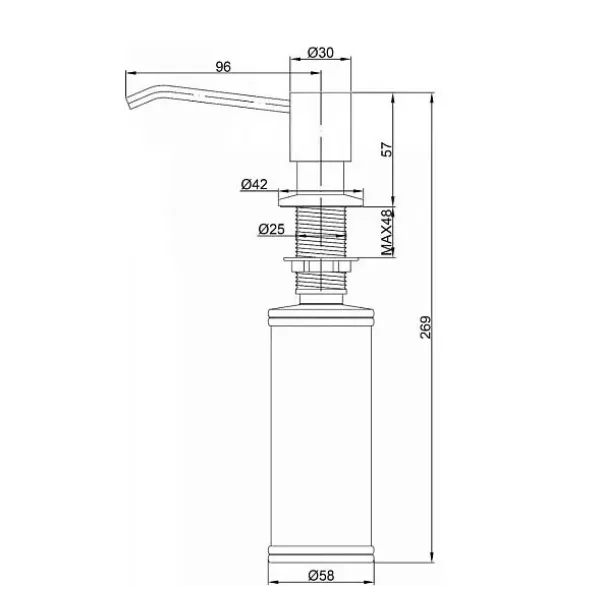 Дозатор PAULMARK Rein D002-BR