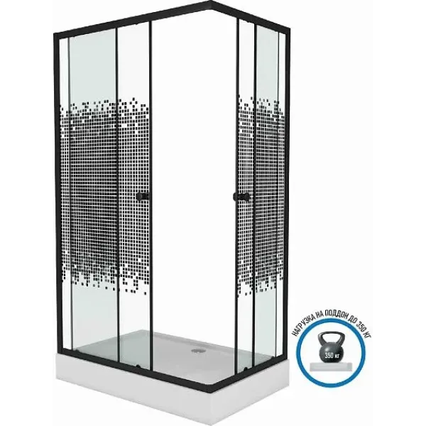 Душевой уголок NIAGARA NG-0180-14Q BLACK