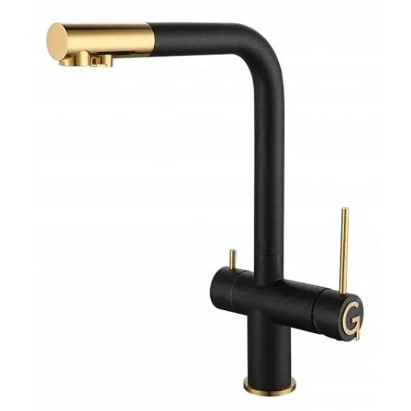 Смеситель RIVELATO Lugano antracite oro