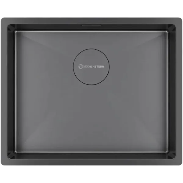 Кухонная мойка KUCHENSTERN KRAFT 60 вороненая сталь