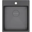 Кухонная мойка KUCHENSTERN WERK 45 вороненая сталь