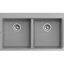 Кухонная мойка RIVELATO AXEL 90-2D grigio metallizza