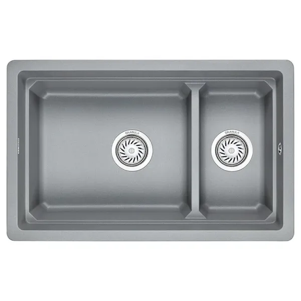 Кухонная мойка GRANULA KS-7304U алюминиум