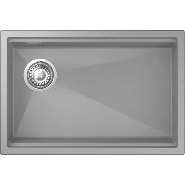 Кухонная мойка RIVELATO LINO 654-L grigio metallizz