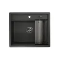 Кухонная мойка GRANULA KS-6051 черный/матовый