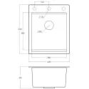 Кухонная мойка EMAR EMQ-1420.Q антрацит