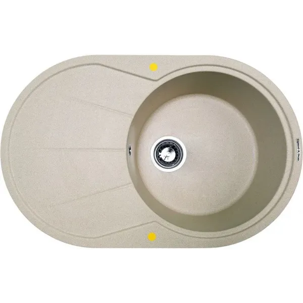 Кухонная мойка ZIGMUND & SHTAIN kreis ov 770b(осенняя трава)