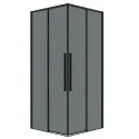 Душевое ограждение GROSSMAN 300.K33.01.8080.21.10 черный матовый
