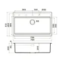 Кухонная мойка OMOIKIRI Kitagawa 79-LB-WH (4993997)