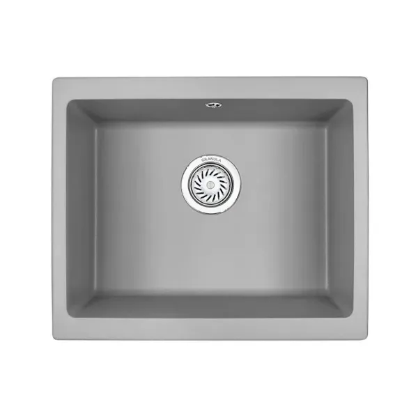Кухонная мойка GRANULA GR-5551 алюминиум