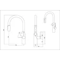 Смеситель OULIN OL-8018 Black
