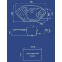 Мойка GRANFEST Corner GF-C1040E (1040х570) Черный 308 угловая 422828