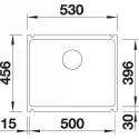 Кухонная мойка BLANCO SUBLINE 500-U 523740 черный