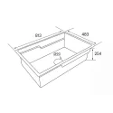 Кухонная мойка PAULMARK GLAMP UNO PM028148-WH