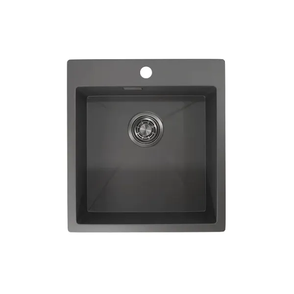 Кухонная мойка GRANULA GR-4600 графит/матовый