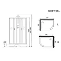 Душевая кабина NIAGARA NG-33194-14LBKT