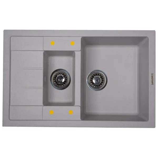Кухонная мойка ZIGMUND & SHTAIN Rechteck 781.5 серый шелк