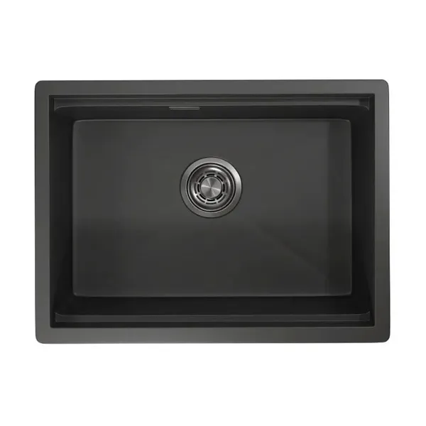 Кухонная мойка GRANULA KS-6045U черный/матовый