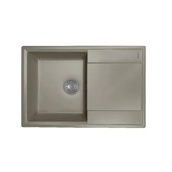 Кухонная мойка FLORTEK Консул 760 серый шелк (23.020.C0760.307)