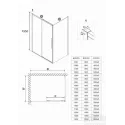 Душевое ограждение NIAGARA NG-44-10ASG-A100SG-34