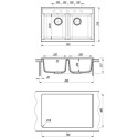 Кухонная мойка DR.GANS Астра (780х510х217) Латте (25.060.E0780.403)
