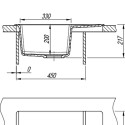 Кухонная мойка DR.GANS Ника (580х470х217) Латте (25.070.B0580.403)