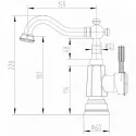 Смеситель LEMARK Jasmine LM6604ORB черная бронза