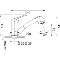 Смеситель FRANKE 115.0275.359 FRANKE Senga белый