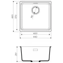 Кухонная мойка OMOIKIRI Kata 44-U-BL (4993403)
