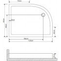 Поддон GROSSMAN GR-41210920R 120х90х15 см для GR-4121R