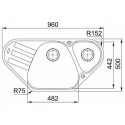 Мойка Franke AZG661-Eстоп-,оникс (114.0489.400)