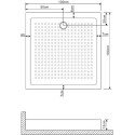 Поддон GROSSMAN GR-119110020 100х100х15 см для GR-1100, 3100