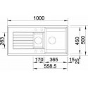 Мойка BLANCO 520632 BLANCO ZIA 6S SILGRANIT жемчужный