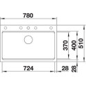 Кухонная мойка BLANCO ETAGON 8 алюметаллик гранит 525189