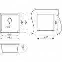 Кухонная мойка PAULMARK Brilon PM104546-DG