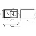 Кухонная мойка GRANULA GR-7802 песок
