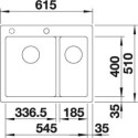 Кухонная мойка BLANCO PLEON 6 Split 521689 антрацит