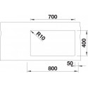 Кухонная мойка Blanco SUBLINE 700-U Level SILGRANIT отводная арматура InFino® антрацит гранит 523538