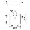Кухонная мойка BARAZZA 1LBO61