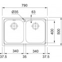 Кухонная мойка FRANKE LLX 620 (101.0153.289)