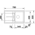 Кухонная мойка BLANCO metra 45s (518868)