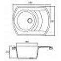 Кухонная мойка GRANFEST gf-r650l серый