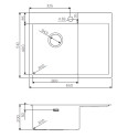 Кухонная мойка OMOIKIRI Akisame 65-GM-R(арт.4973098)