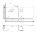 Кухонная мойка OMOIKIRI Akisame 100-2-LG-L(арт.4973089)